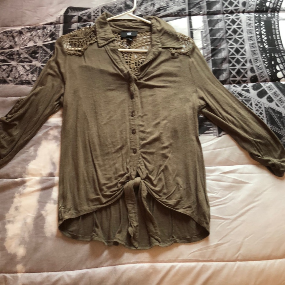 Soft Front Tie Top